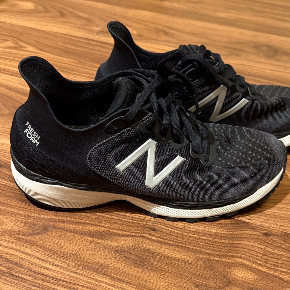 New Balance Fresh Foam Black and White Running Shoes